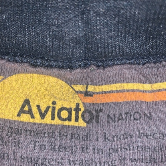 Aviator Nation Smiley Face Gold Foil Hoodie Gray Unisex Large - Picture 9 of 11